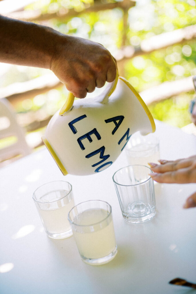 Fresh lemonade in Amalfi