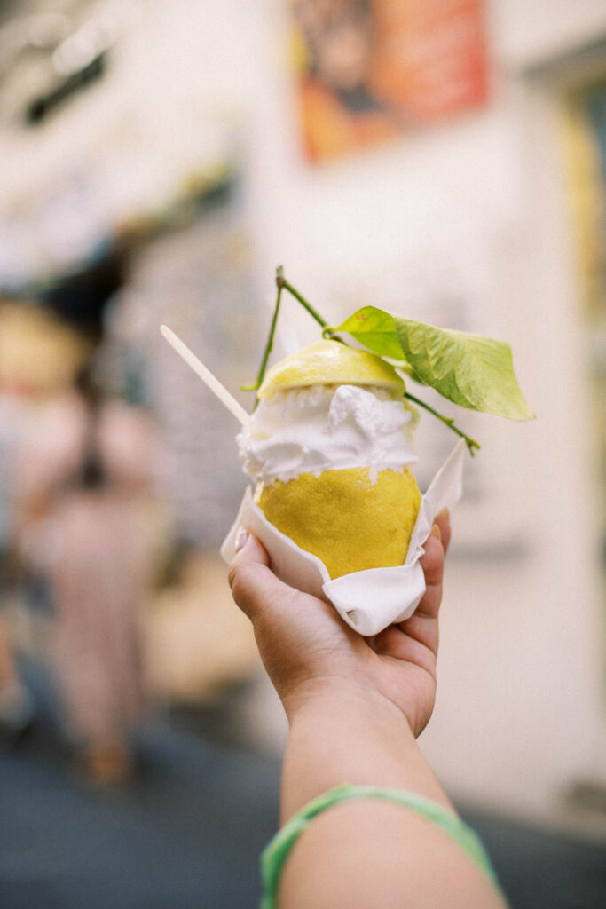 Lemon Sorbet in Amalfi