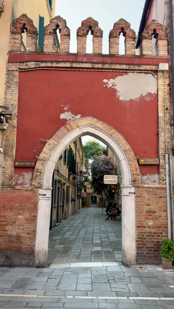 View of an alley way in Venice