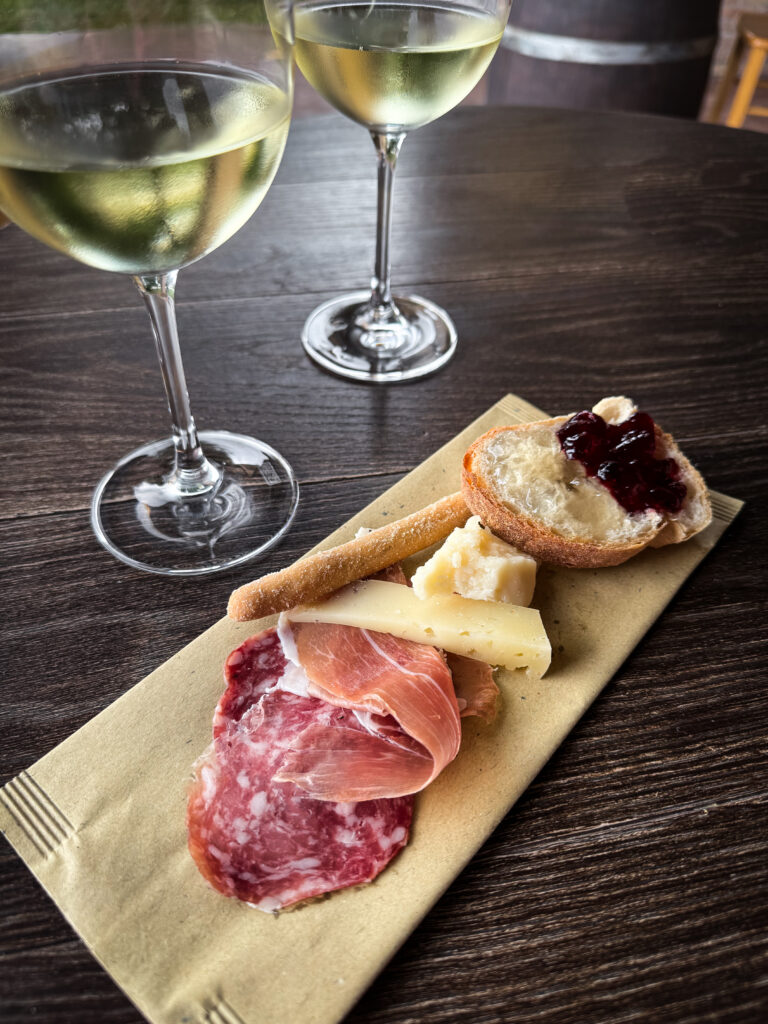 Italian cold cuts served with aged cheese and wine jelly