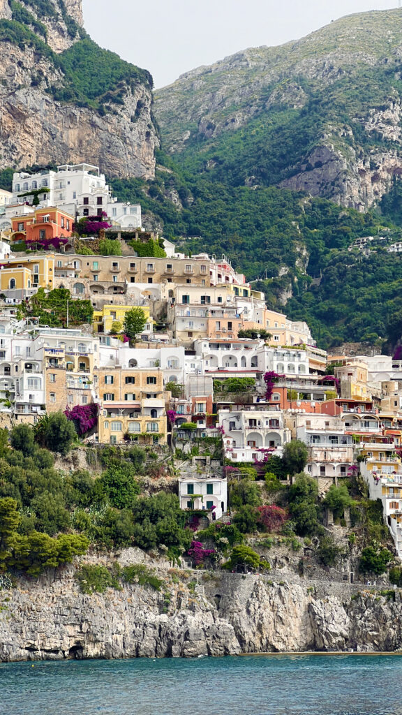 view of the city of positano Italy